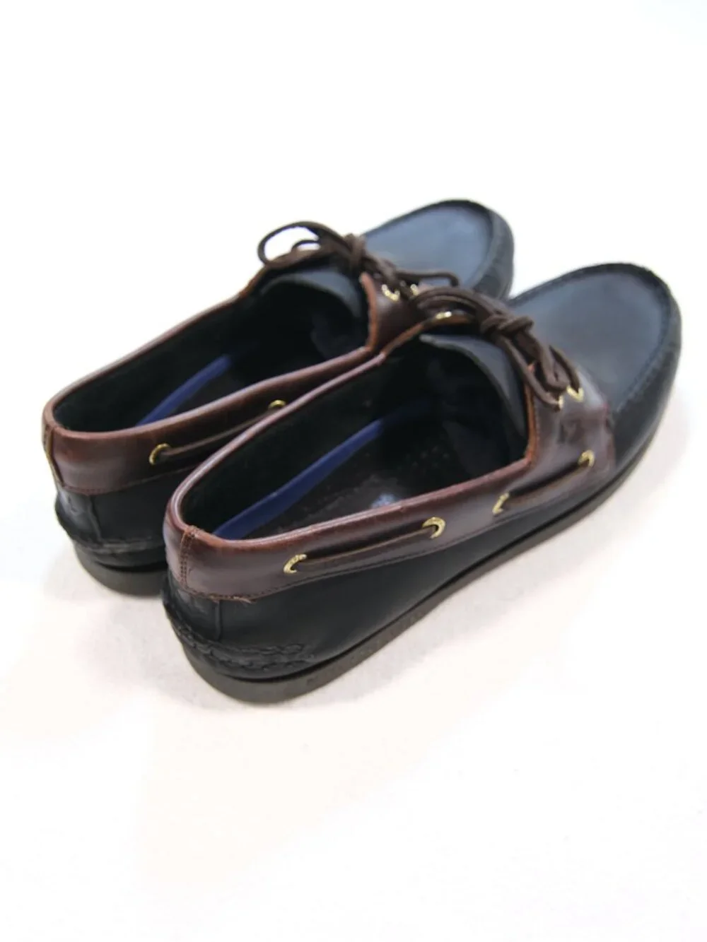 Sperry Top-Sider Authentic Original Boat Shoes two-tone black brown leather